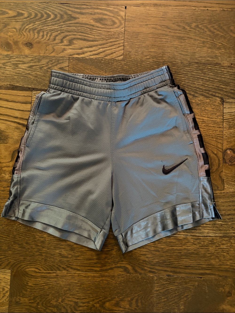 Nike Dri-Fit Elite Gray Athletic Shorts with Black trim